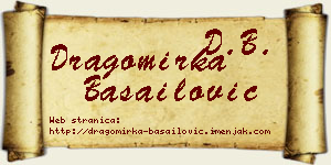 Dragomirka Basailović vizit kartica